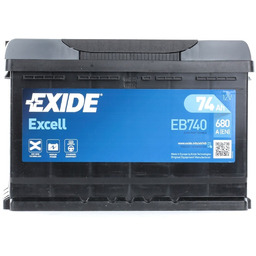 EXIDE EB740 Akumulator Pojemność akumulatora: 74Ah