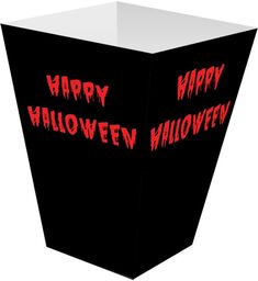 Pudełka na popcorn Krwawe Halloween - 6 szt.