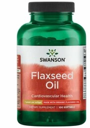 SWANSON Flaxseed Oil 1000 mg (100 kaps.)