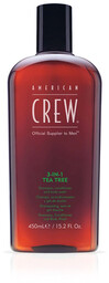 American Crew 3-in-1 Tea Tree Szampon, odżywka