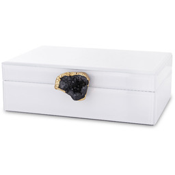 Szkatułka kasetka na biżuterię szklana glamour 8x24,5x18,5 169322