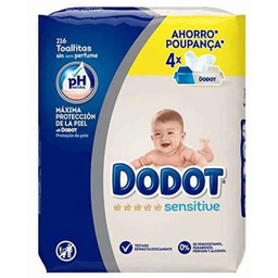 Chusteczki Dodot Sensitive PH 216 uds