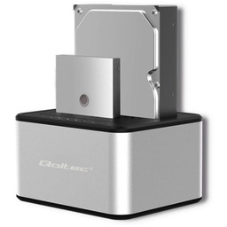 QOLTEC STACJA DOKUJĄCA DYSKÓW 2XHDD/SSD 2.5"/3.5" SATA USB