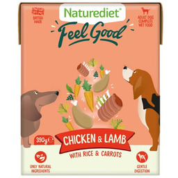 Naturediet Świeżo Przygotowany Kurczak i Jagnięcina z Ryżem