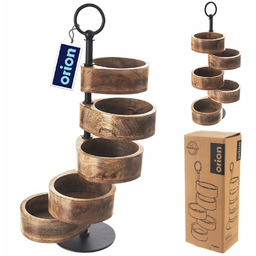 Patera 5-Poziomowa Piętrowa Drewniana Obrotowa Orion 18,5 x