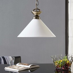Lampa wisząca Lindby Otis, Ø 30 cm, biały,