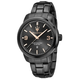 Zegarek MASERATI R8853121010. Kwarcowy, Kolor czarny. Mężczyzna.