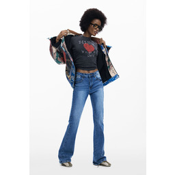 ROZKLOSZOWANE SPODNIE DENIM