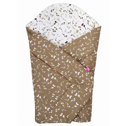 Motherhood Rożek bawełniany miękki Listki beżowe