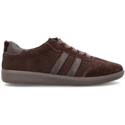 Sportowe buty ze skóry - FILIPPO DP8286 BRĄZOWE