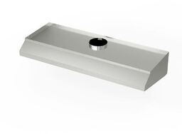 FORGAST Okap nierdzewny przyścienny 150x100 cm