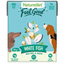 Naturediet Fish Świeżo Przygotowana Biała Ryba z Ryżem