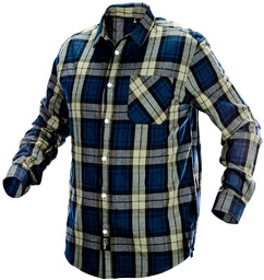 Koszula flanelowa granatowo-oliwkowo-czarna, rozmiar XL