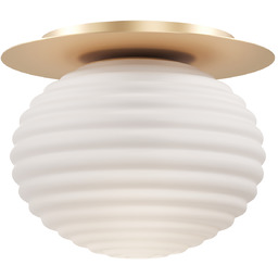 REELS Lampa sufitowa złota biała H28cm FI35cm 60W