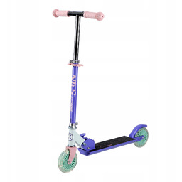 Hulajnoga Nils Extreme HD120L Led Violet Dziewczęca Składana