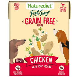 Naturediet Grain Free Świeżo Przygotowany Kurczak 390g Bez