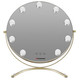 HUMANAS Lusterko kosmetyczne HS-HM03 Złoty