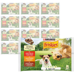 Friskies 48x85g Mokra Karma Dla Dorosłych Psów
