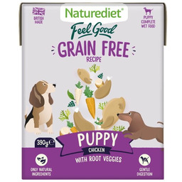 Naturediet Grain Free Puppy Świeżo Przygotowany Kurczak 390g