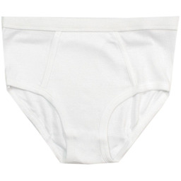 Slipy Męskie, Klasyczne, Białe Majtki Bawełniane, Jednokolorowe -KLAZIG