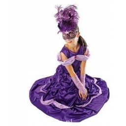 Strój Bella Lux 122/128 Fioletowa Księżniczka