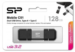 Silicon Power Pendrive C51 128GB USB-A USB-C 120