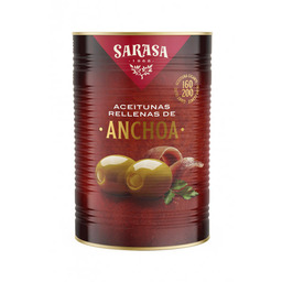 Oliwki SARASA Anchoa pusz. 4200g zielone oliwki nadziewane
