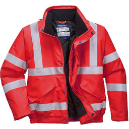 S463 - Kurtka ostrzegawcza Bomber 300D - czerwony