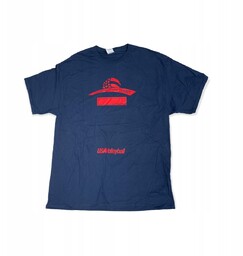 Granatowy t-shirt męski logo USA VOLLEYBALL XL