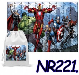 PUZZLE 192 EL. UUKŁADANKA PREZENT IRON MAN AVENGERS