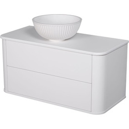 Szafka łazienkowa biała 100 cm LILIA SMOOTH