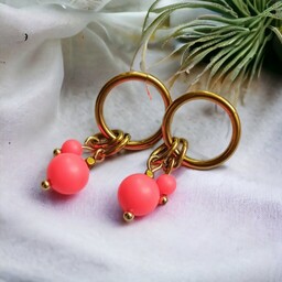 Pakamera Swarovski neon pearls : neon red