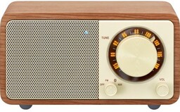 Sangean GENUINE MINI WR-7 Radio FM Bluetooth Orzech