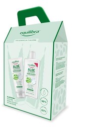 EQUILIBRA Zestaw Aloes Nawilżający szampon aloes i kwas