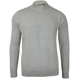 Półgolf Szary, Popielaty, Męski, Klasyczny - Brave Soul