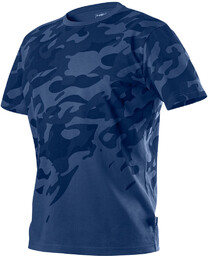 T-shirt roboczy Camo Navy, rozmiar XXXL