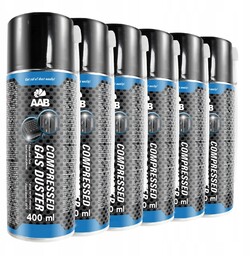 6x Aab Cooling Sprężone Powietrze 400ml 12xRURKA
