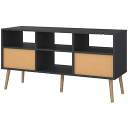 Szafka RTV szara / dąb mat 117 cm