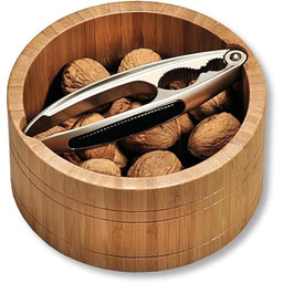 Kesper Okrągła miska na orzechy, bambus, brązowa, 17