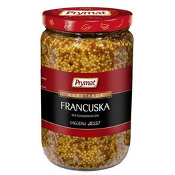 Prymat Musztarda francuska - łagodny smak, gruboziarnista konsystencja,