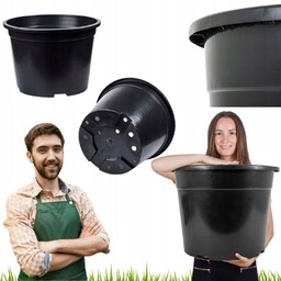 Doniczka Ogrodowa Produkcyjna Duża 100L 65CMX46CM Okrągła Polski