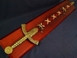Replika miecz templariuszy na tablo Denix model 4163L+T+11L