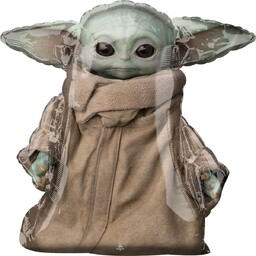 Balon foliowy 81cm AirWalker chodzący Mały Mistrz Yoda