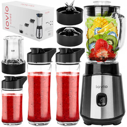 Blender kielichowy do Smoothie Koktajli szklany Młynek