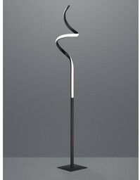 Trio Leuchten Designerska lampa podłogowa czarna z 3-stopniowym