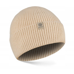 Betlewski KREMOWY Czapka damska z angorą WINTER