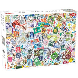TACTIC Puzzle Lovers Tons of Stamps 56632 (1000