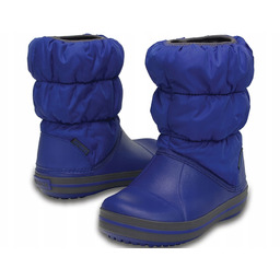 Crocs Winter Boot Śniegowce niebiesko szare 24,5