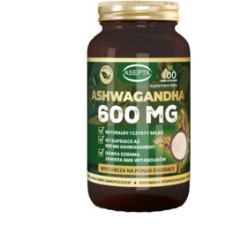 Asepta Ashwagandha 600 mg, 100 kapsułek