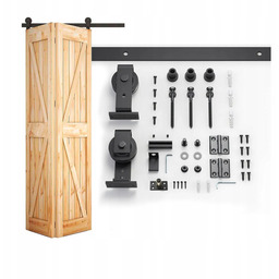System drzwi przesuwnych składanych typu Barn Door